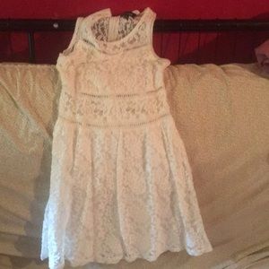 White lace dress